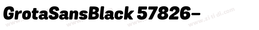GrotaSansBlack 57826字体转换
